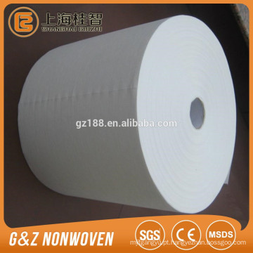 Rolos de tecido não tecido spunlace branco para lenços umedecidos rolos grandes de tecido baratos